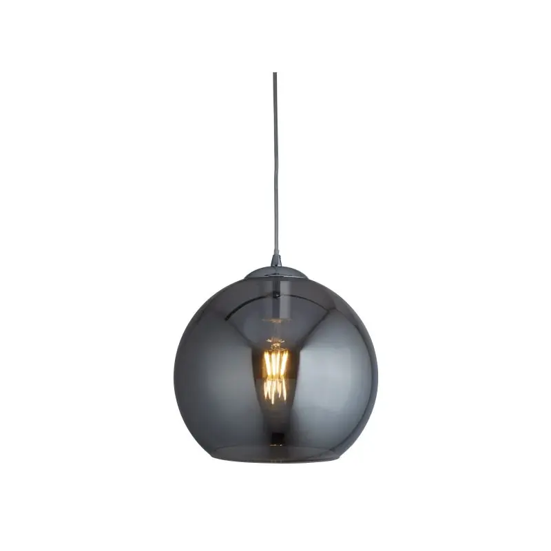 Searchlight Balls - hanglamp - Ø 30 x 120 cm - gerookt glas Bestseller