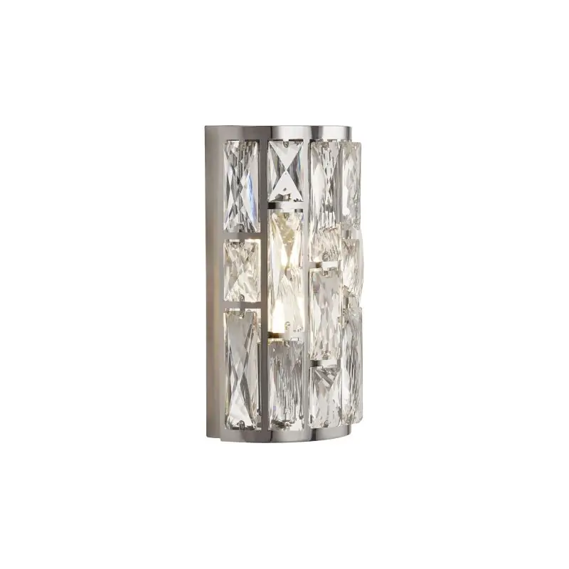 Geld-Terug-Garantie Searchlight Bijou - wandverlichting - 16 x 11 x 27 cm - chroom