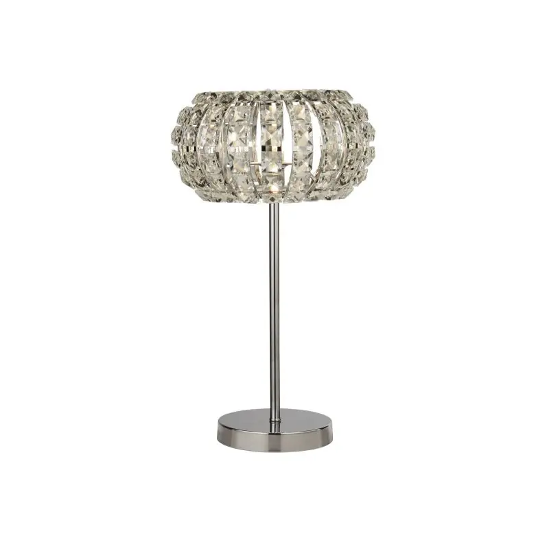 Dagaanbieding Searchlight Marilyn - tafellamp - Ø 26 x 45,5 cm - chroom