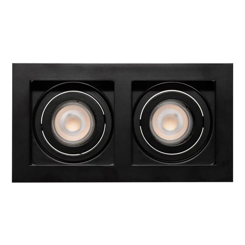 In De Mode Projectlight Bloq 2L - inbouwspot - 180 x 100 mm, 171 x 92 mm inbouwmaat - zwart