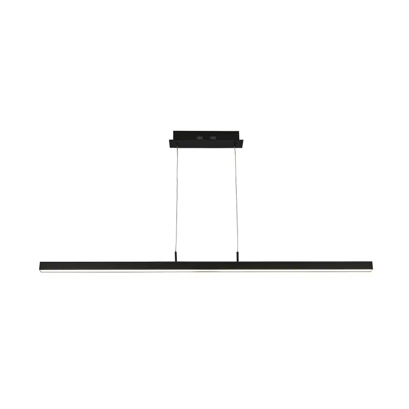 Searchlight Tribeca - hanglamp - 118,5 x 8 x 123 cm - 16,5W LED incl. - mat zwart en wit Groothandel