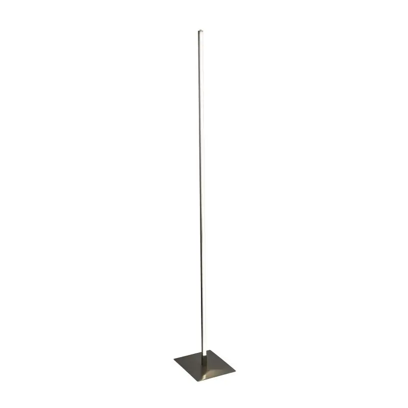 Searchlight Tribeca - staanlamp - 150 cm - 17,7W LED incl. - satijn zilver en wit Gratis Verzending