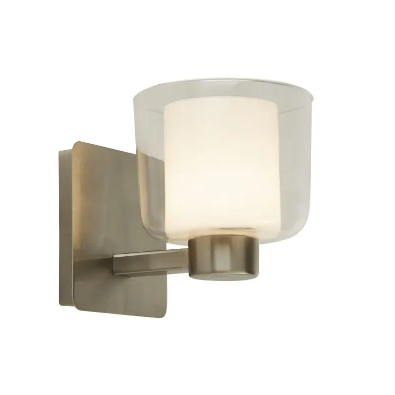 Bulkbestelling Searchlight Bubbles - wandverlichting - 13 x 14,5 cm - IP44 - satijn nikkel