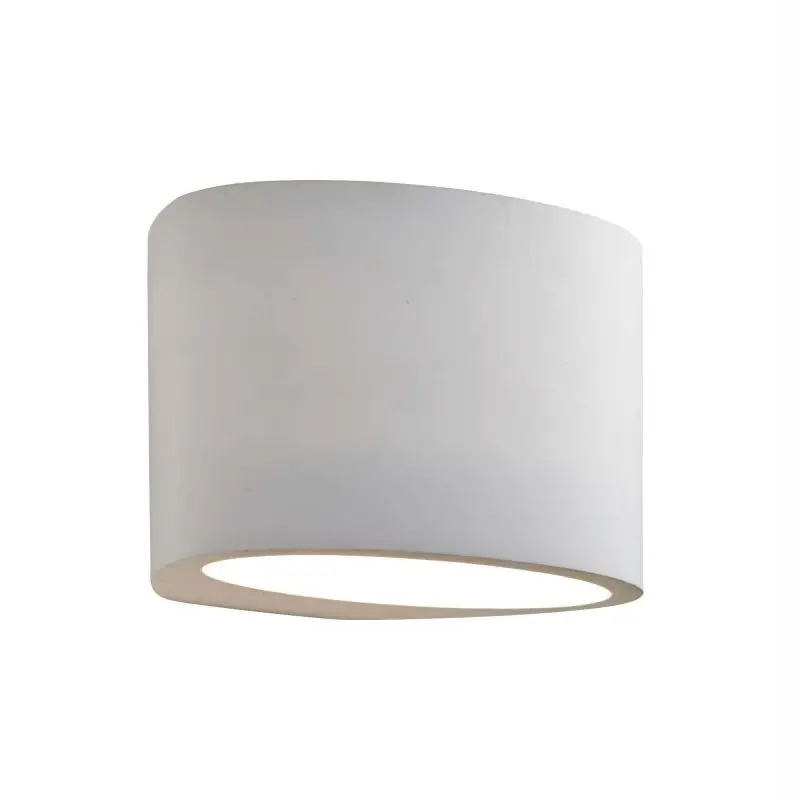 Beperkt Aanbod Searchlight Gypsum - overschilderbare wandverlichting - 15 x 10 cm - wit