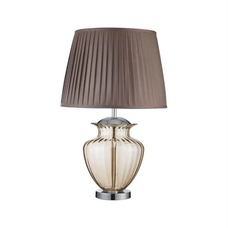 Superprijs Searchlight Elina - tafellamp - 69 cm - bruin en amber