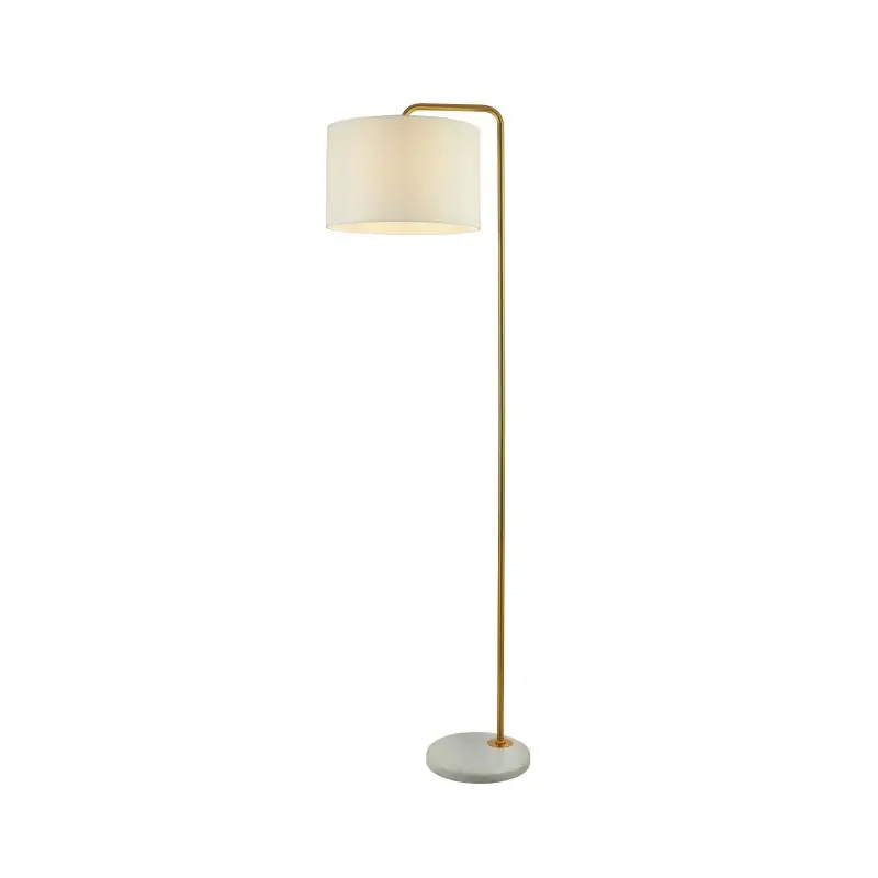 Exclusieve Aanbieding Searchlight Gallow - staanlamp - 155 cm - goud en opaal wit