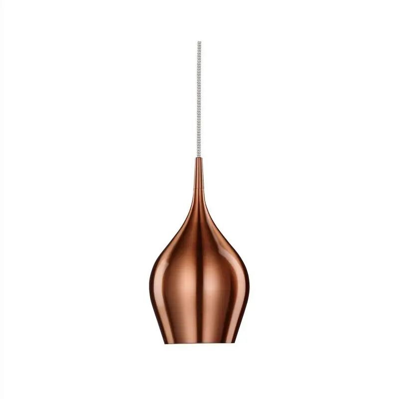Searchlight Vibrant - hanglamp - Ø 12 x 142 cm - metaal roze Weekendaanbieding
