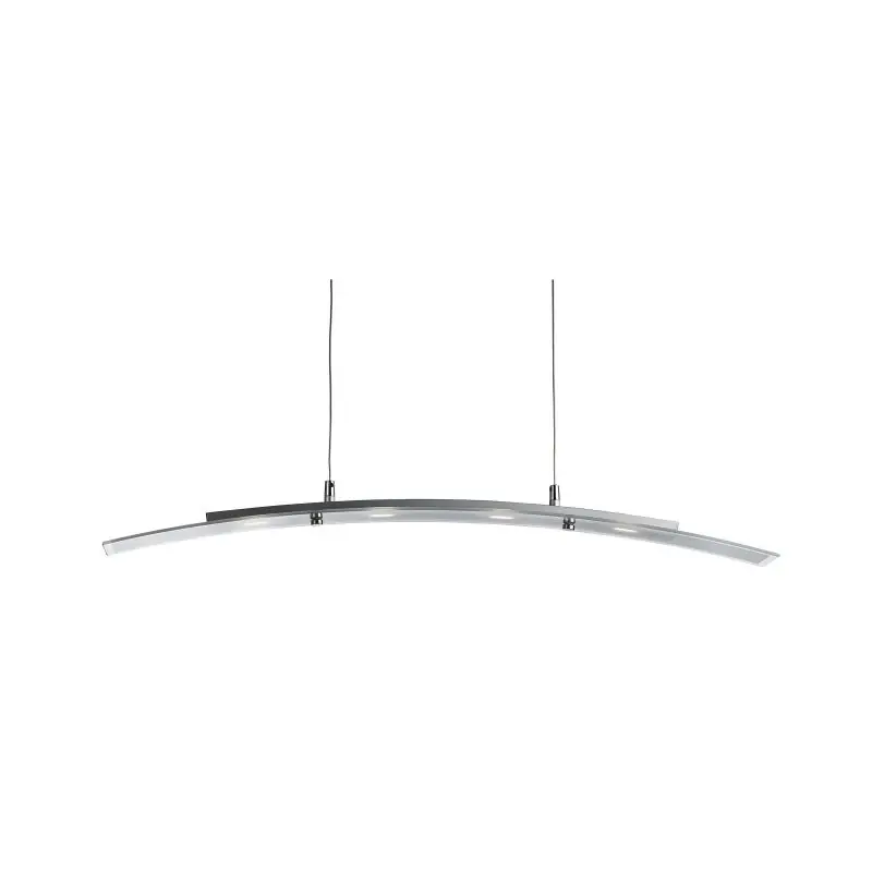 Fabrieksprijs Searchlight LED Bar Lights - hanglamp - 80 x 8 x 150 cm - 20W dimbare LED incl. - zilver