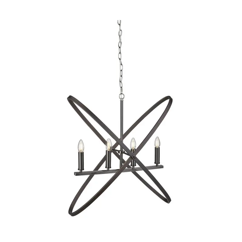 Goedkoop Searchlight Hoopla - hanglamp - 84 x 35 x 150 cm - tin en bruin