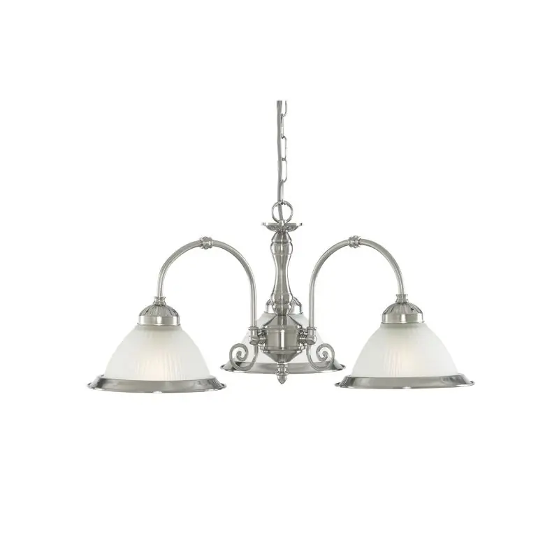 Gereduceerde Prijs Searchlight American Diner - hanglamp - Ø 62 x 82 cm - chroom