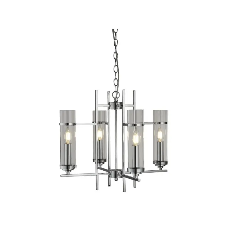 Express Levering Searchlight Milo - luster - Ø 49 x 92 cm - chroom