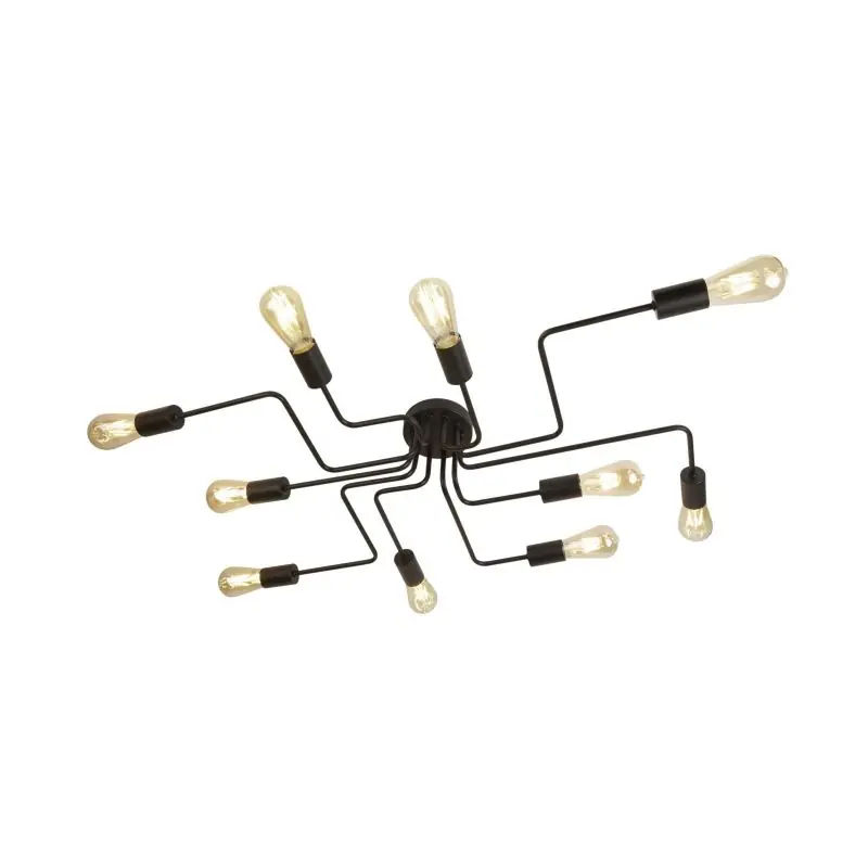 Uitverkoop Searchlight Circuit - plafondverlichting - 82 x 52 x 12 cm - mat zwart