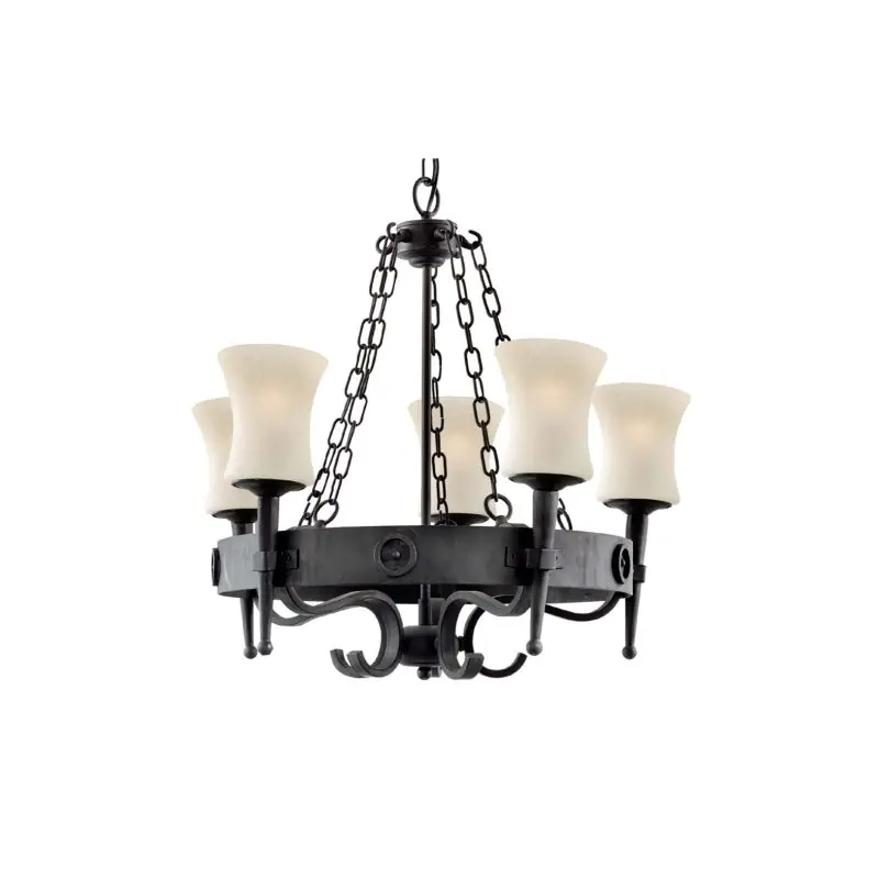 Exclusieve Aanbieding Searchlight Cartwheel - luster - Ø 63 x 123 cm - mat zwart en wit