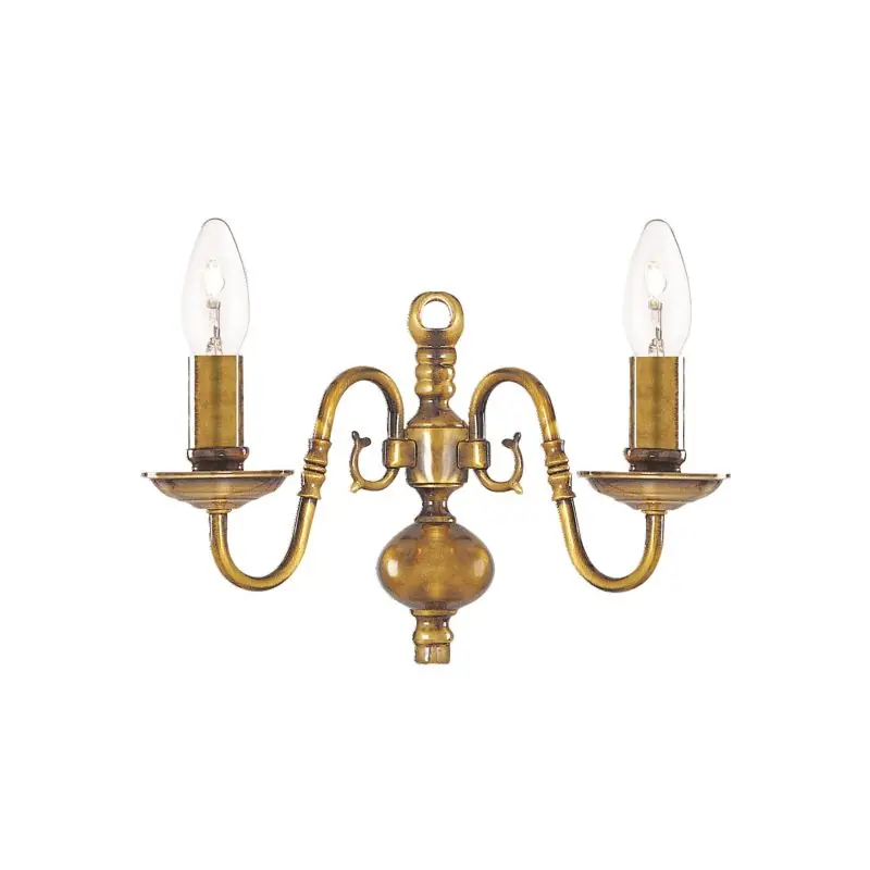 Handgemaakt Searchlight Flemish - wandverlichting - 30 x 20 cm - antiek messing