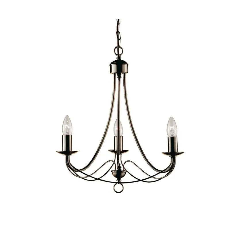 Gratis Retour Searchlight Maypole - luster - Ø 46 x 100 cm - antiek messing