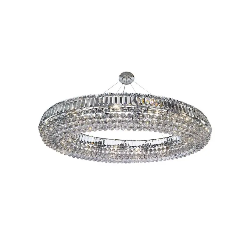 Searchlight Vesuvius - hanglamp - 123 x 73 x 120 cm - chroom Gecertificeerd