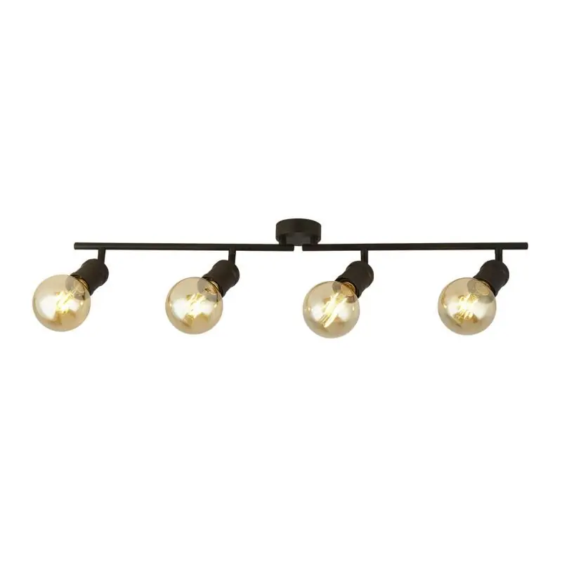 Geld-Terug-Garantie Searchlight Dance - Plafondverlichting 4L - 79 x 8 x 16 cm - zwart