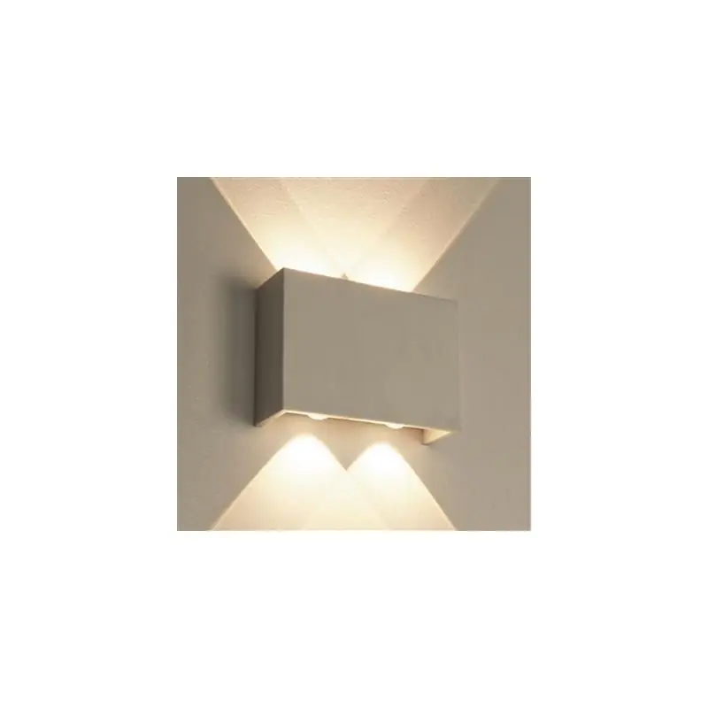 Garantie Inbegrepen Projectlight Helmut - wandverlichting - 8 x 4 x 12,5 cm - 7W dimbare LED incl. - wit