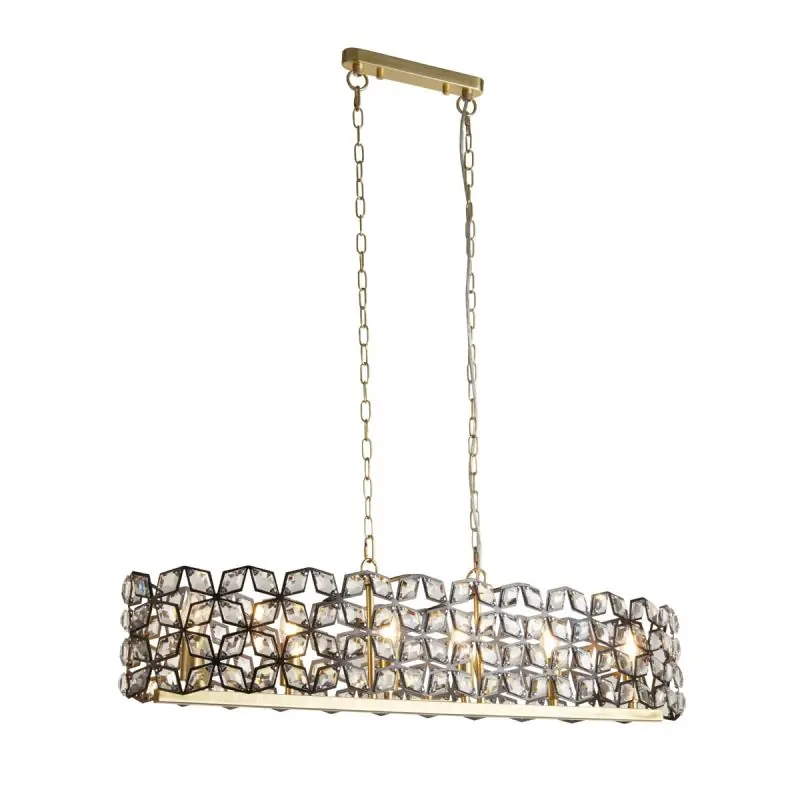 Bestseller Searchlight Iris - hanglamp - 100 x 30 x 150 cm - goud
