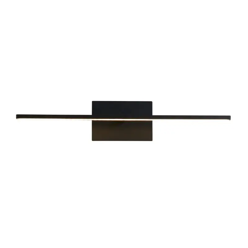 Fabrieksprijs Searchlight Amalfi - wandverlichting - 61 x 8 cm - 10W LED incl - IP44 - mat zwart