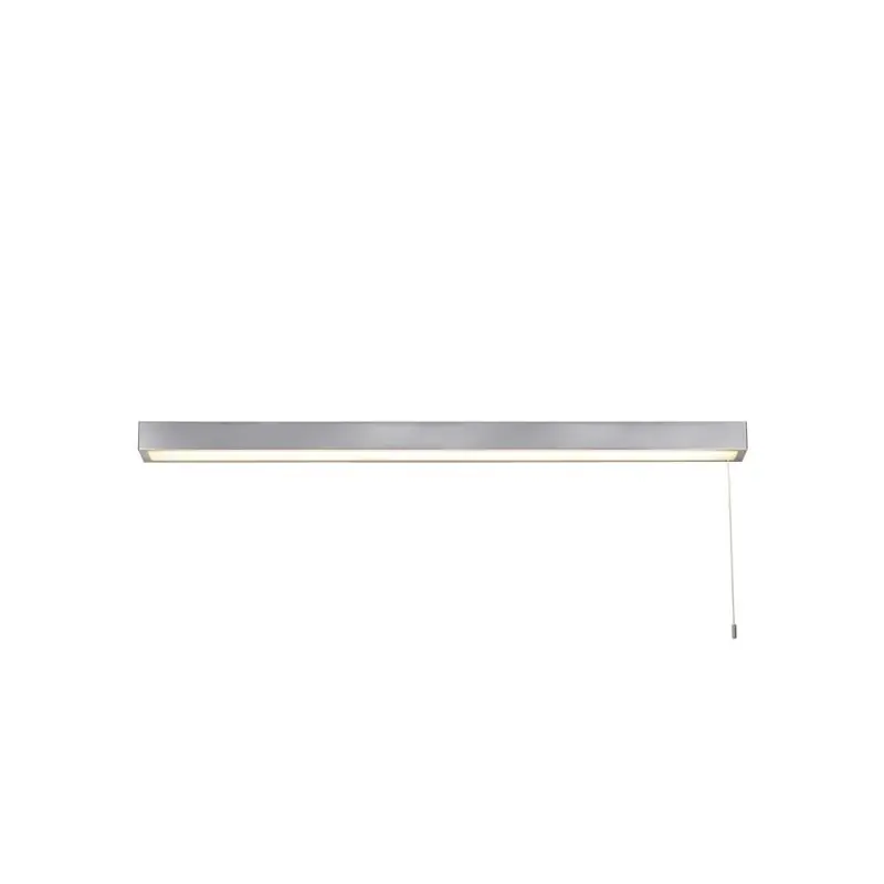 Searchlight Venti - spiegellamp met trekschakelaar - 90 x 5 cm - 26W LED incl. - IP44 - chroom Plaats Bestelling