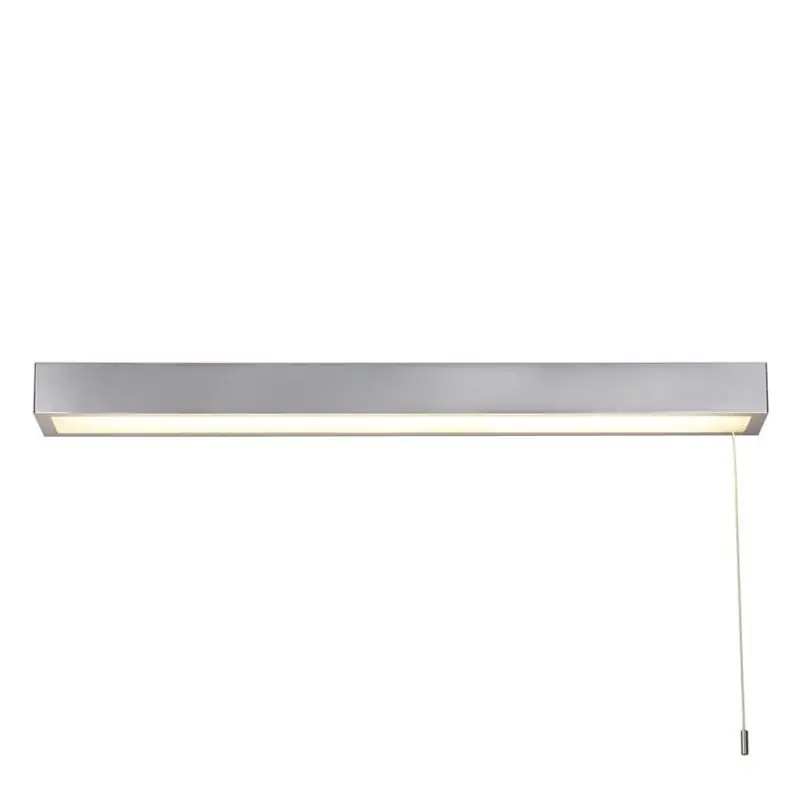 Searchlight Venti - spiegellamp met trekschakelaar - 60 x 5 cm - 18W LED incl. - IP44 - chroom Origineel
