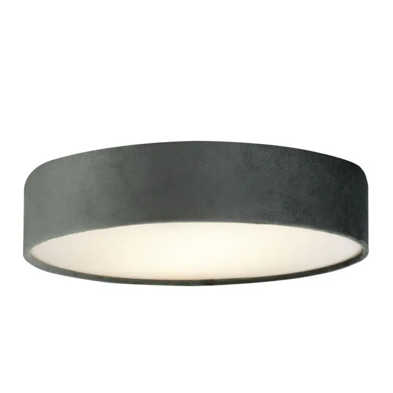 Weekendaanbieding Searchlight Drum - plafondlamp - Ø 50 x 10 cm - grijs