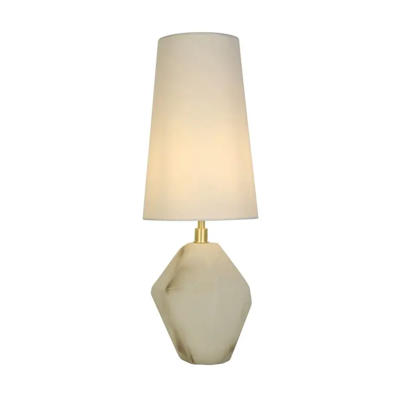 Uitverkoop Searchlight Apex - tafellamp - Ø 20 x 56 cm - wit