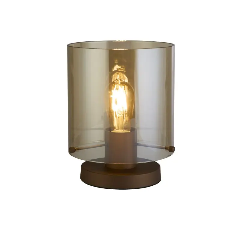 Budget Searchlight Sweden - tafellamp - Ø 20 x 26 cm - mokka en amber