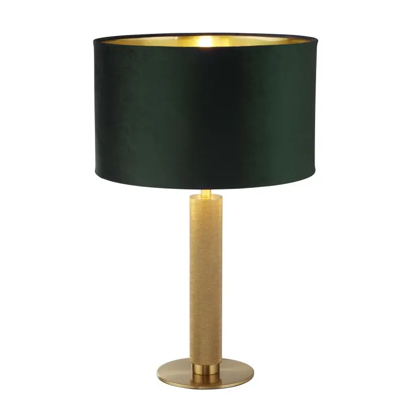 Actieprijs Searchlight London - tafellamp - Ø 40 x 63 cm - groen en goud