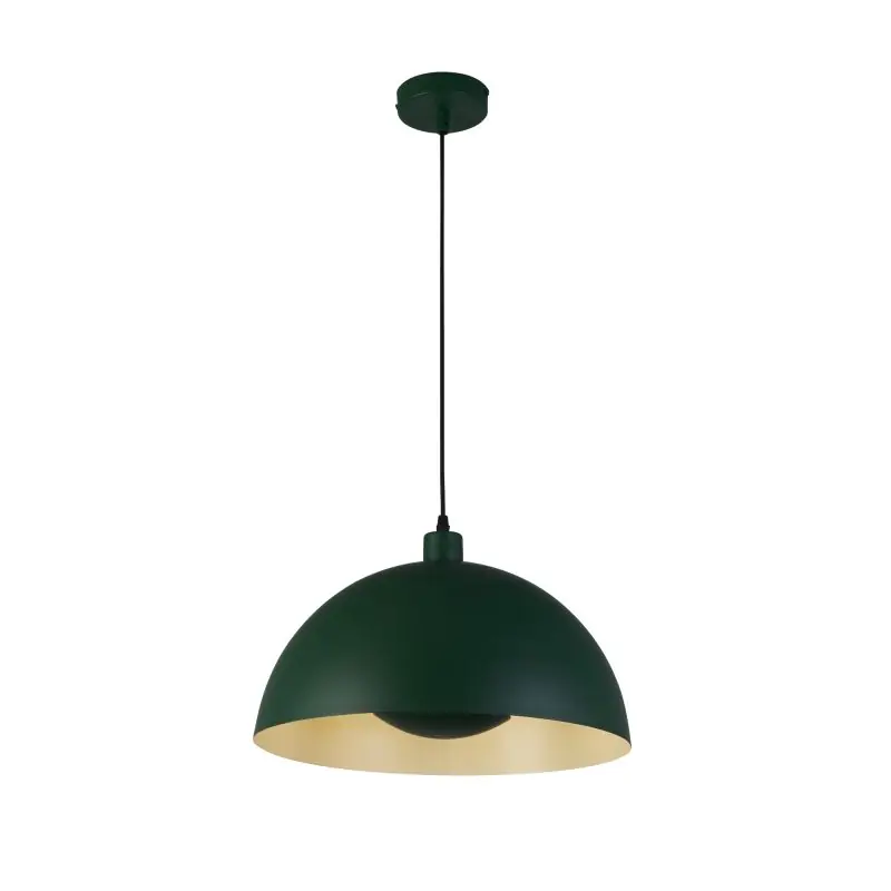 Aanbieding Searchlight Mars - hanglamp - Ø 40 x 150 cm - mat groen en crème