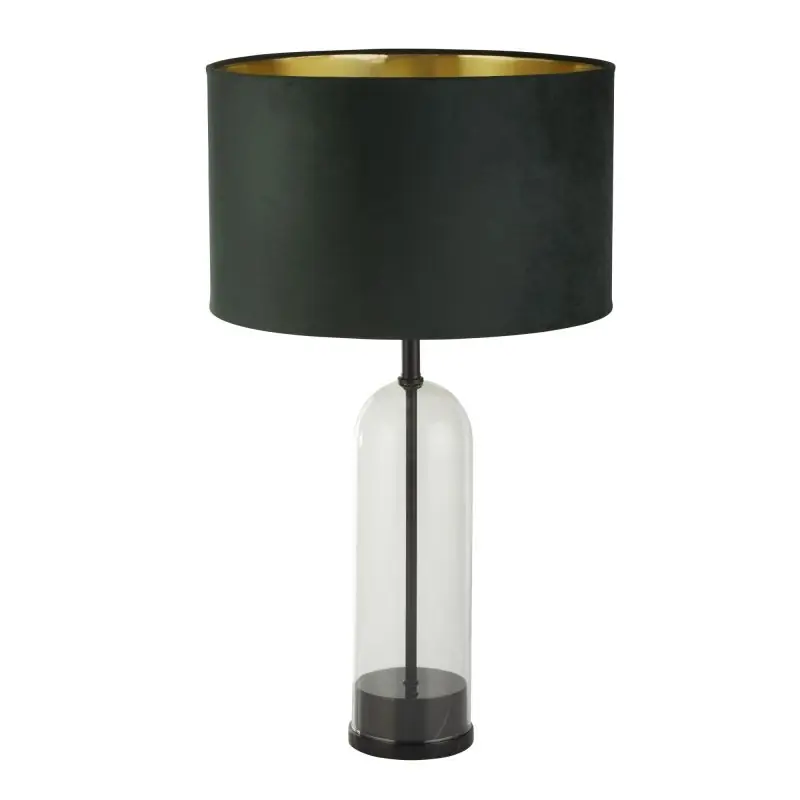 Speciale Aanbieding Searchlight Oxford - tafellamp - Ø 40 x 51 cm - zwart, goud en groen