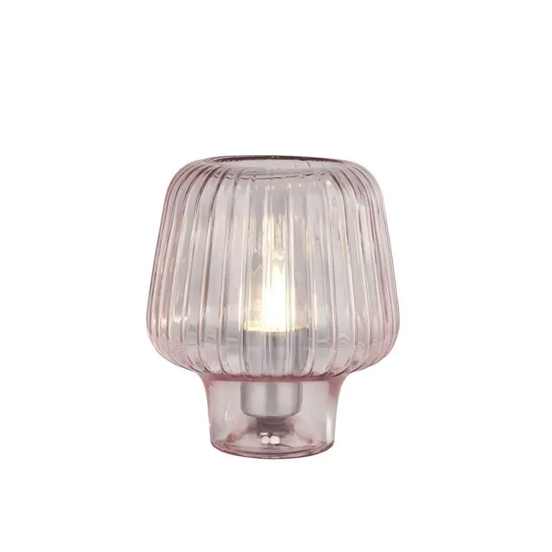 Garantie Inbegrepen Searchlight Aria - tafellamp - Ø 18 x 21 cm - roze