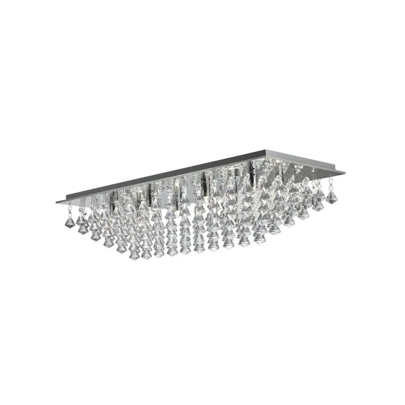 Flitsaanbieding Searchlight Hanna - plafondverlichting - 83 x 33 x 20 cm - chroom