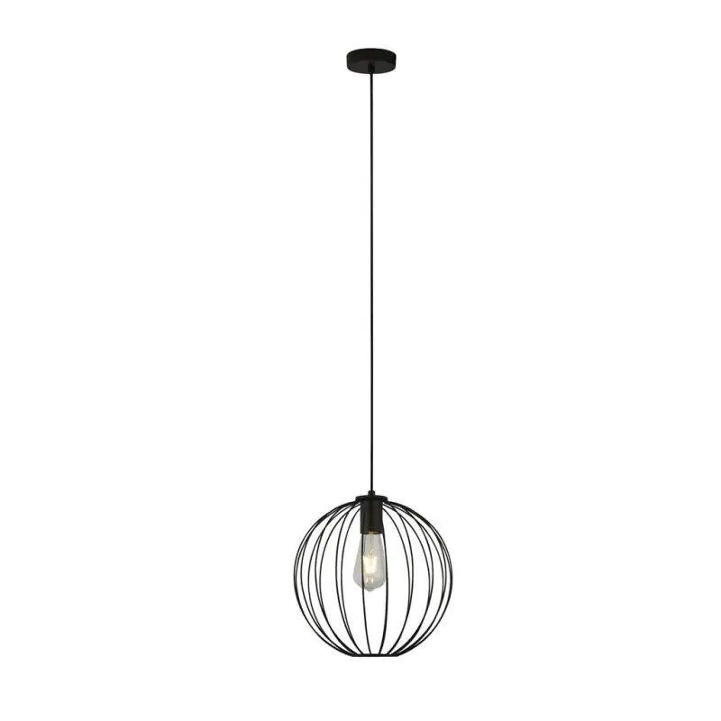 Veilige Betaling Searchlight Rondo - hanglamp - Ø 30 x 120 cm - zwart