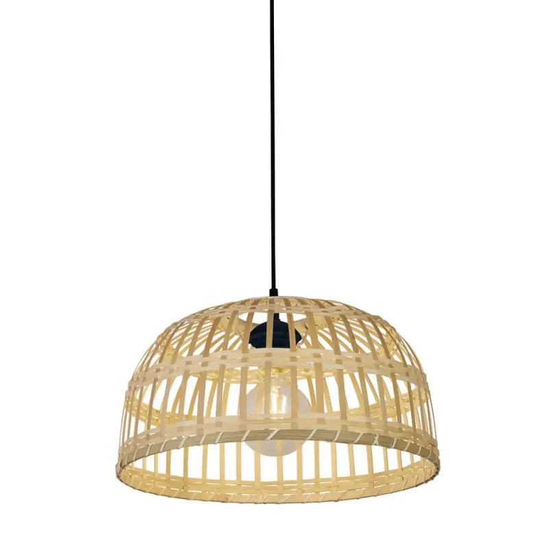 Topkwaliteit Searchlight Bali - hanglamp - Ø 40 x 155 cm - bruin