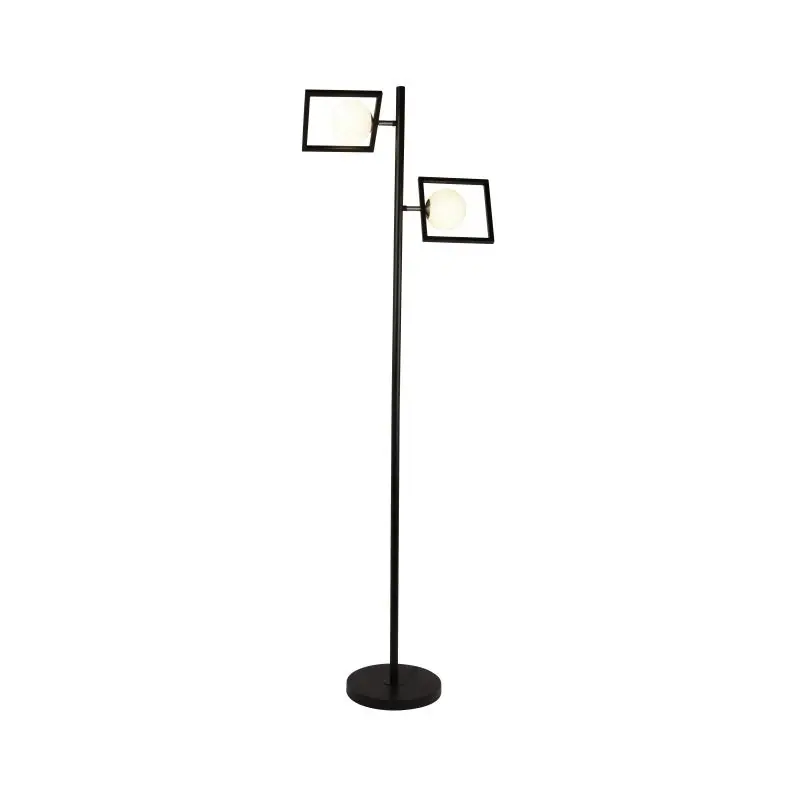 Voordeelprijs Searchlight Rosewell - staanlamp - 153,5 cm - mat zwart