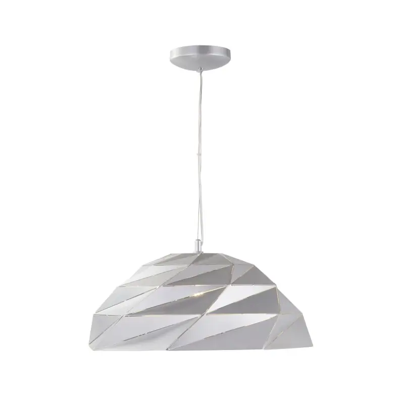 Flitsaanbieding Searchlight Origami - hanglamp - Ø 47 x 150 cm - zilver