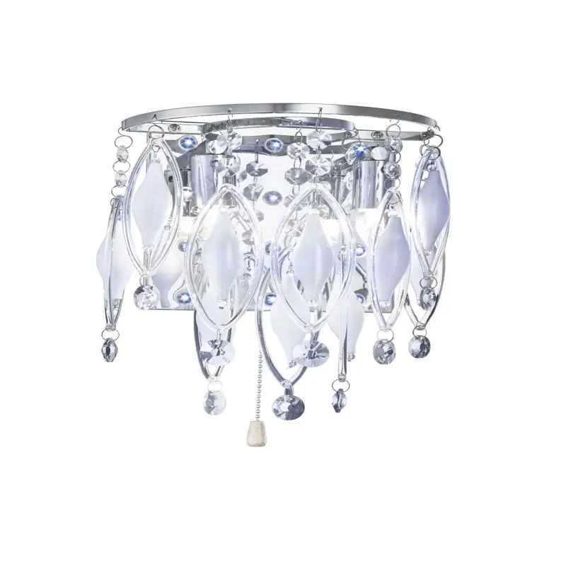 Hoge Kwaliteit Searchlight Spindle - wandverlichting met trekschakelaar - 20 x 24,5 cm - 1W LED incl. - chroom
