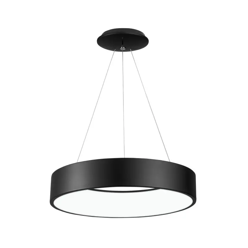 Nova Luce Rando - hanglamp - Ø 60 x 120 cm - 42W LED incl. - zwart Tijdelijk Beschikbaar