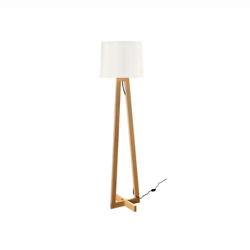 Snelle Levering Nova Luce Alma - staanlamp - 164 cm - wit en bruin