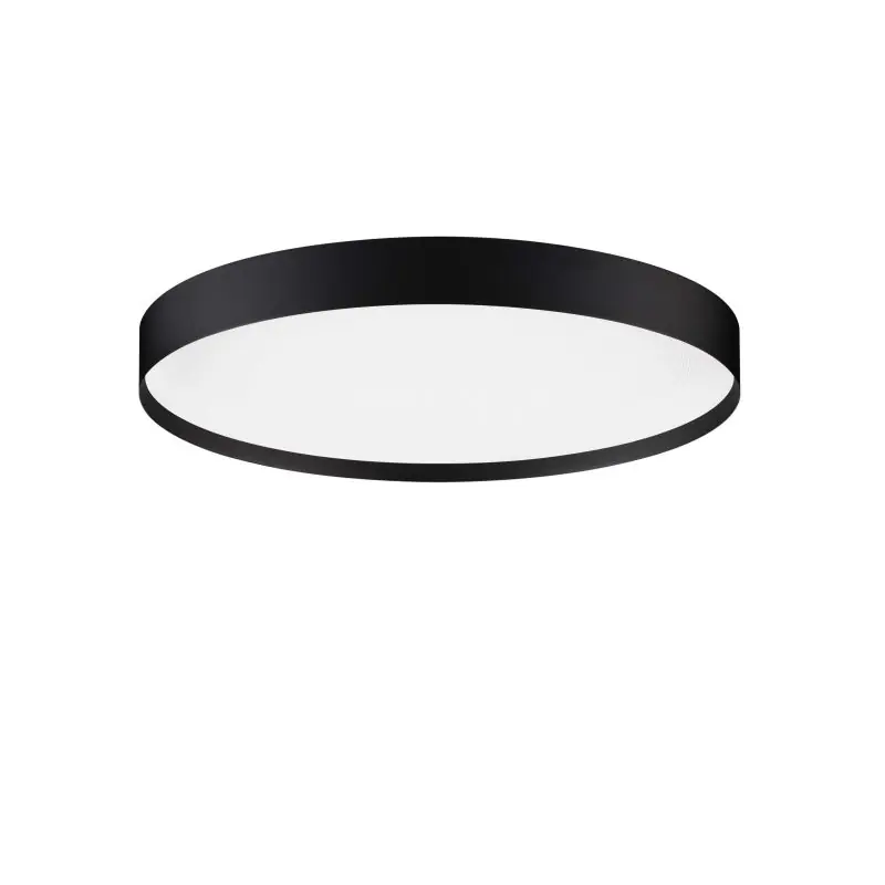Uitverkoop Nova Luce Roi - plafondlamp - Ø 50 x 8,5 cm - 48W dimbare LED incl. - zandzwart