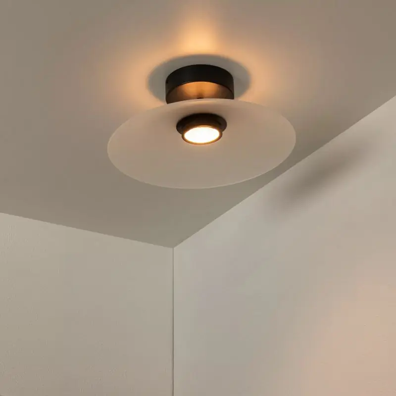Nu Kopen Lucide Menga - hanglamp - Ø 40 x 16 cm - 12W dimbare LED incl. - opaal