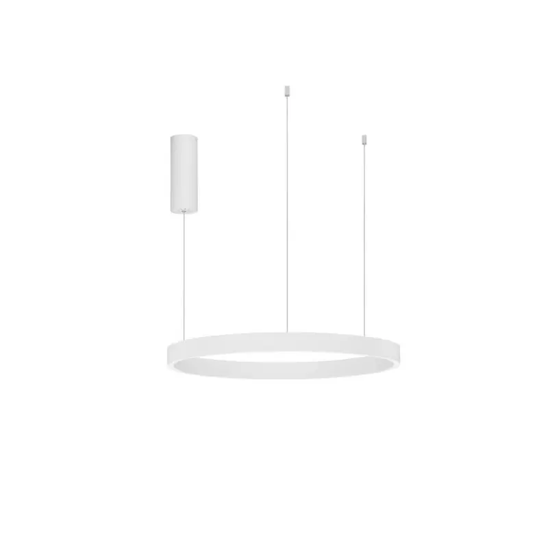 Actieprijs Nova Luce Elowen - hanglamp - Ø 60 x 150 cm - 60W dimbare LED incl. - wit