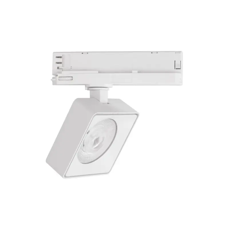 Nova Luce Roler - 3-fase railspot - 9,5 x 9,5 x 15,5 cm - 20W LED incl. - zandwit Topkwaliteit