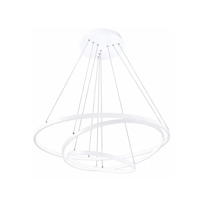 Uitverkoop Nova Luce Dea - hanglamp - Ø 80 x 120 cm - 145W dimbare LED incl. - mat wit