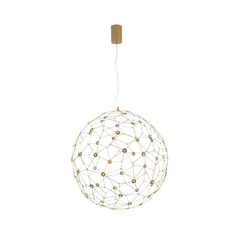Nova Luce Sole - hanglamp - Ø 80 x 330 cm - 21,6W LED incl. - goud Veilige Betaling