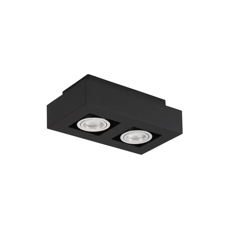 Nova Luce Robin - opbouwspot - 25 x 14,5 x 8,6 cm - zwart Dagaanbieding
