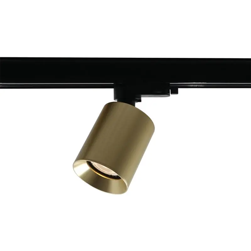 Artdelight Megano - railspot 1 fase-rail - Ø 7 x 13 cm - mat goud Direct Beschikbaar