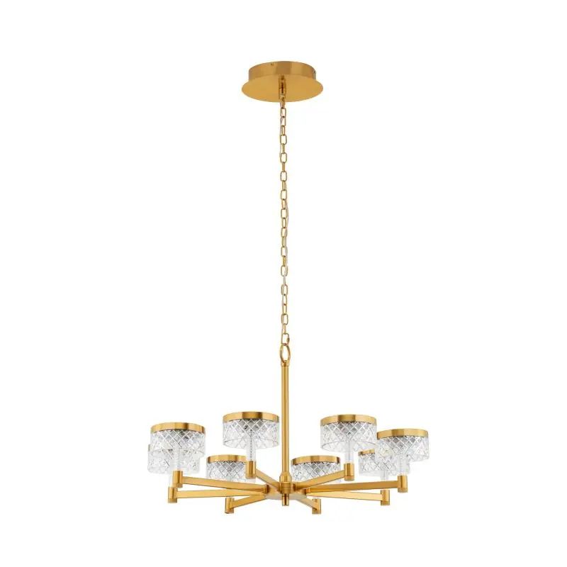 Rechtstreeks Van De Fabrikant Nova Luce Bion - hanglamp - Ø 80,7 x 150 cm - 48W LED incl. - messing goud